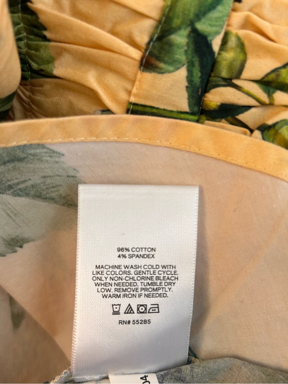 Express Yellow floral peplum ruffle sleeveless sundress size XL - Picture 5 of 8